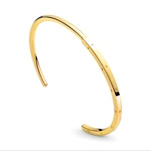 PANDORA Signature I-D Open Bangle - Yellow Gold